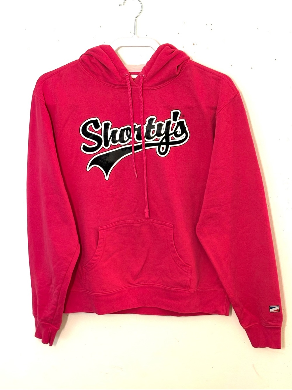 Shorty’s Pink Hooded Sweatshirt - Women's Pullover. Size L. EUC.